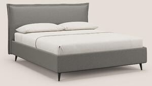 Hans letto contenitore imbottito minimal in tessuto simil cotone imper