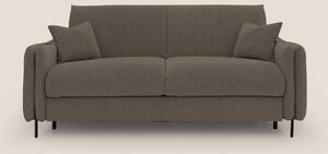 Gregory Divano letto con materasso h18 cm in microfibra effetto vellut