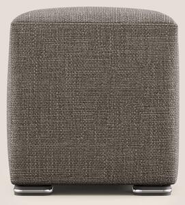 Cube pouf in morbido tessuto impermeabile ad intreccio melangiato T06