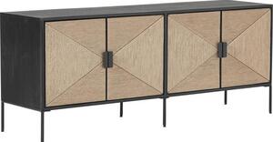 Credenza bassa con ante in legno di mango massiccio June