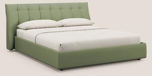 Clizia letto imbottito di design con vano contenitore in ecopelle impe