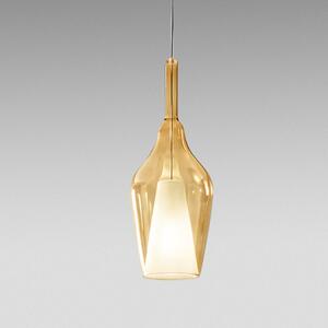 Gea Luce Ofelia S/12 Ambra trasparente lampada a sospensione