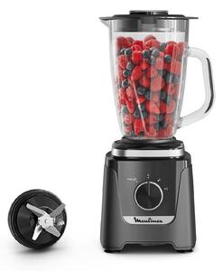 Moulinex Frullatore con Bicchiere Capacit 1,9 L 800 W 2 Velocit + Pulse Caraffa in Vetro colore Nero - Blendforce LM5958F0