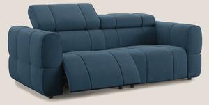 Giotto Divano modulare con opzione relax elettrico in microfibra effet