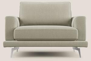 Dorian poltrona moderna in tessuto smacchiabile T05 panna