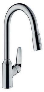 Hansgrohe Focus M42 - Miscelatore per lavello M4216-H220 con doccia estraibile, cromo 71820000