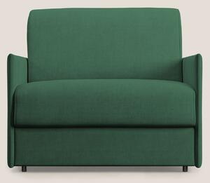 Evans poltrona letto in morbido tessuto impermeabile T02 verde