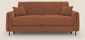 Gregory Divano letto con materasso h18 cm in microfibra effetto vellut