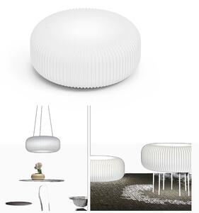Lampada da terra in Polietilene, ELLY ,forme suggestive delle meduse luminose Dimensioni 54x h 21 cm - BATTERY RGBW OUTDOOR INDOOR- Trasparente