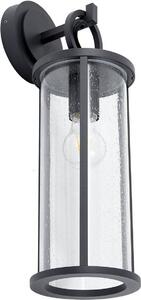 Lucande applique da esterno Emmeline, bolle, alluminio, altezza 45 cm