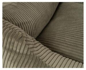 Cuccia per cani Knuffelwuff in velluto a coste con carattere intrecciato a mano Olivia M-L 85 x 63cm Khaki