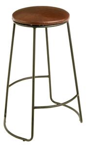 Sedia da bar nera/marrone imbottito (altezza della seduta 64 cm) Brixton – Premier Housewares
