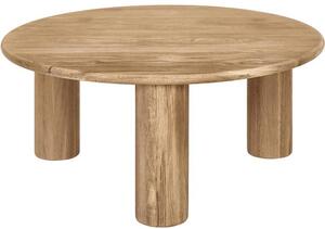 Tavolino rotondo da salotto in legno di quercia Didi