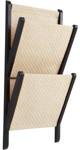 LM 42 Portariviste Da Parete Arrow In Acciaio Nero - Design Finlandese, Scaffale Per Riviste E Lettere