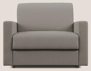 Chris poltrona letto in tessuto impermeabile T13 tortora
