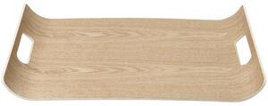 Vassoio decorativo in legno Wilo, larg. 43 cm
