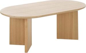 Tavolino ovale in legno Toni