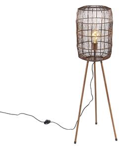 Lampada da terra moderna a treppiede in rame - Redo