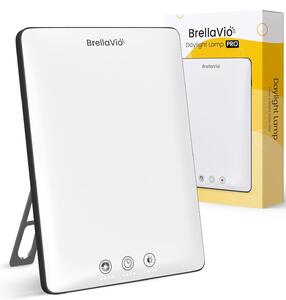 BrellaVio Daylight Lamp PRO 12.000 Lux - Con borsa - Lampada di simulazione della luce diurna a LED senza raggi UV - Lampada di luce diurna per casa/ufficio (nero)