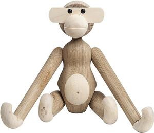 Oggetto decorativo di design in legno di quercia Monkey