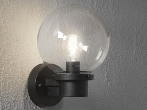 Lampada da parete da esterno a LED con sensore crepuscolare - Lampada da parete per esterni - Lampada da terrazza - Nero