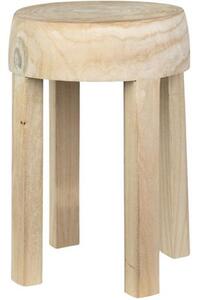 Tavolino fatto a mano in legno di paulownia Colin