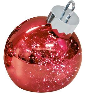 Pallina di Natale in vetro con LED a batteria Aggia