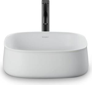 Duravit Zencha - Lavabo da appoggio 420x420 mm, senza sfioratore, DuraCeram, WonderGliss, bianco opaco 23734232791