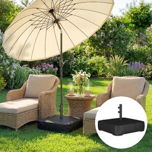 VivaGarden Base per Ombrellone Riempibile con Sabbia 80 kg/Sabbia Bagnata 90 kg per Pali da 48 mm colore Nero