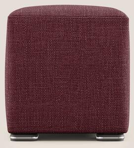 Cube pouf in morbido tessuto impermeabile ad intreccio melangiato T06