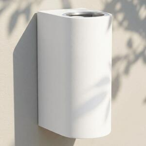 Lampada da parete per esterni Maxkomfort Up & Down IP44 bianca – Maxkomfort 1267, 2x GU10, alluminio/vetro, 230 V (senza lampadina)