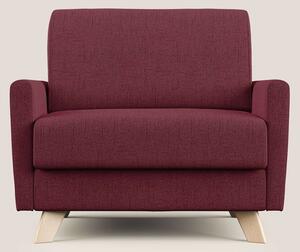 Edgar poltrona letto in tessuto felis impermeabile T03 rosso