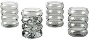 Bicchiere in vetro soffiato Bubbly 4 pz