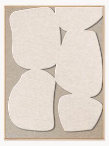 Arte da parete acustica Stone Path con cornice in legno
