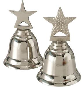 Set 2 campane decorative in metallo Liselle