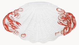 Piatto da portata dipinto a mano Shell