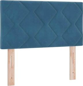 Testiera Blu Scuro 80 cm Velluto