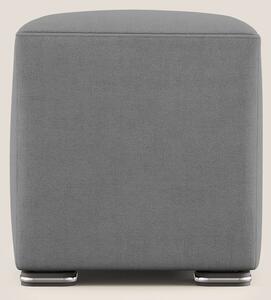 Cube pouf in tessuto morbido impermeabile T02 grigio