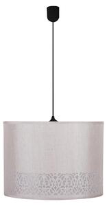 Lampadario moderno a sospensione ARABESCA - 1xE27, 60W, nero / crema