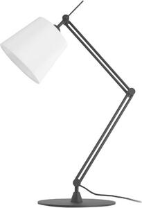 Lucande lampada da tavolo Caelia, nero, tessuto, regolabile