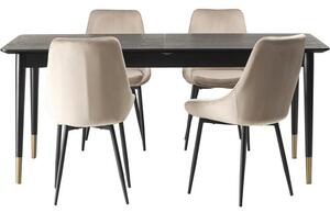 Set tavolo Fenwood con sedie Sierra 5 pz