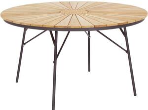 Tavolo da giardino rotondo con piano in legno di teak Ellen, varie misure