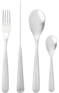 Set 16 posate in acciaio inox opaco spazzolato Jenna, 4 persone