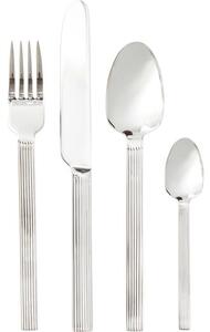 Set 24 posate con manico scanalato Lexi, 6 persone