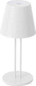 Lindby Lampada da tavolo ricaricabile a LED Janea TWIN, bianco, metallo