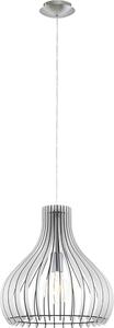 Eglo 96257 Lampada a sospensione Tindori Ø 38cm nichel opaco bianco