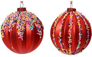 Set 12 palline di Natale con decorazioni Sweets