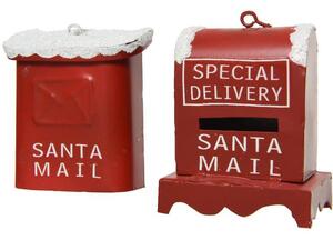 Set 2 oggetti decorativi a forma di cassetta delle lettere Mail