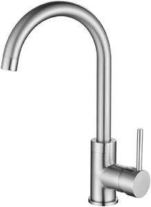 Miscelatore da cucina GURARI, modello 5523-002, in ottone, con bocca di uscita a 45 gradi, marca STEEL