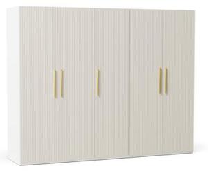 Armadio componibile ad ante girevoli Simone, larg. 250 cm, diverse varianti